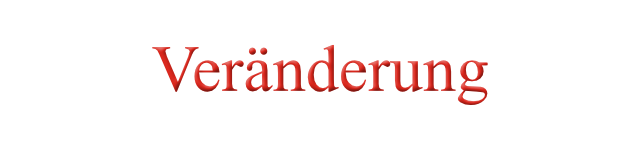 Veränderung
